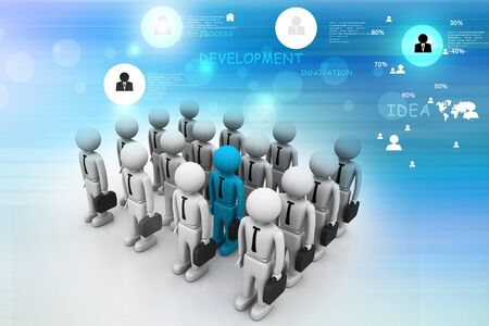Strong team with leaderの写真素材
