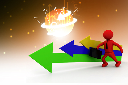 Movement direction to successの写真素材