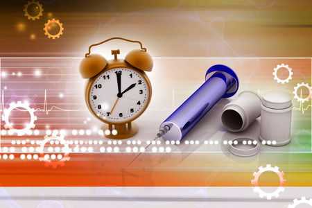 Medical Concept With Clockの写真素材