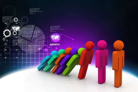 Concept of safety with strong leaderの写真素材
