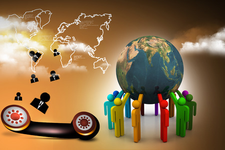 Global networkの写真素材