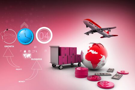 3d currency and globe
with airlineの写真素材