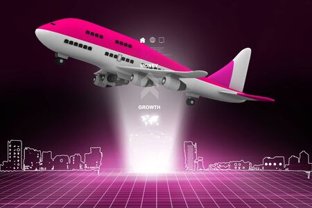 3d multi use air planeの写真素材
