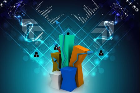 Growth graphの写真素材