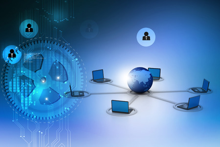 Computer networkの写真素材