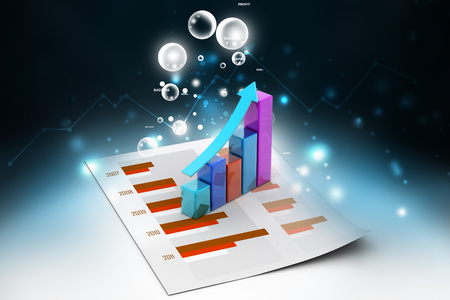 Business graphの写真素材