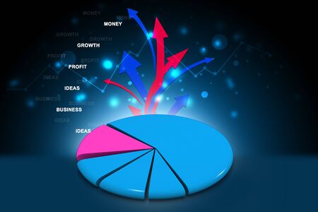 pie chartの写真素材