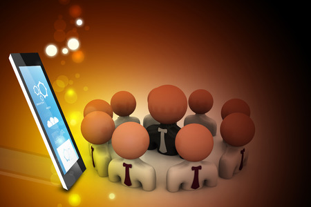 Business group with leaderの写真素材