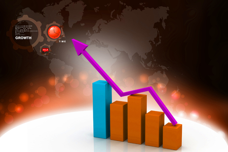 Business graphの写真素材