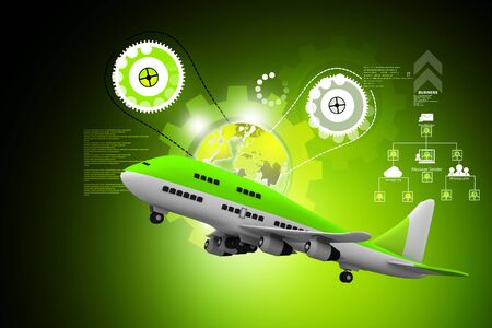 3d multi use air planeの写真素材