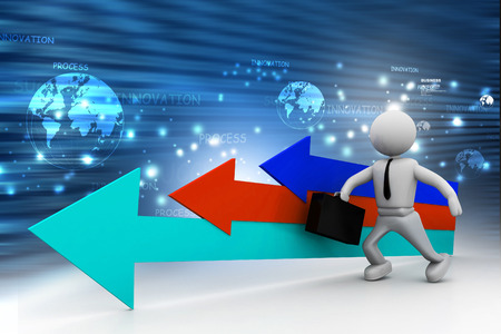 Movement direction to successの写真素材