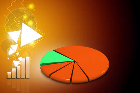 pie chartの写真素材