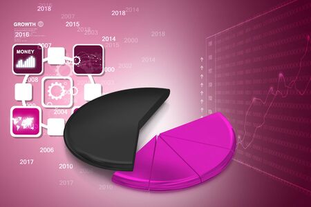 pie chartの写真素材