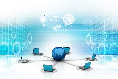 Computer networkの写真素材