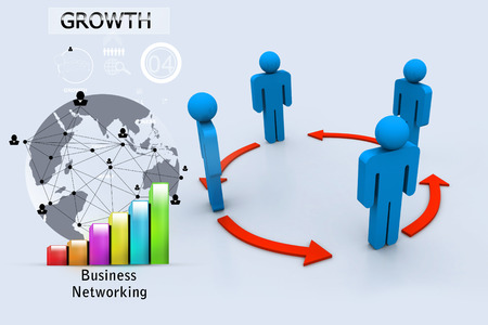 Business networkの写真素材