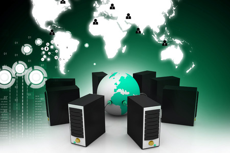 Global computer networkの写真素材