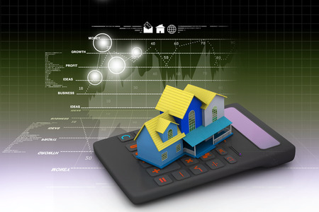 Real estate calculatorの写真素材