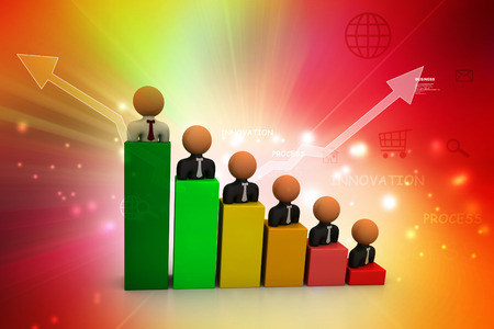 Business people, graphの写真素材