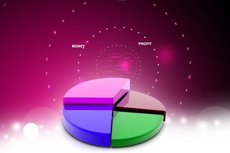 pie chartの写真素材