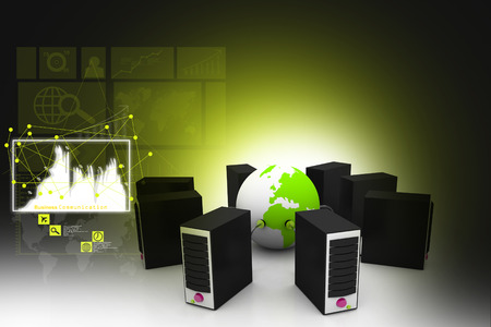 Global computer networkの写真素材