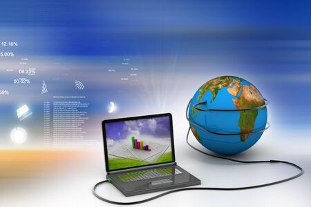 Global internet conceptの写真素材