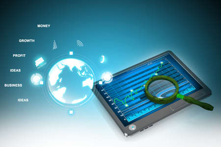 Graph analysingの写真素材