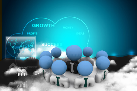 Business group with leaderの写真素材