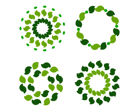 Green wreathsのイラスト素材