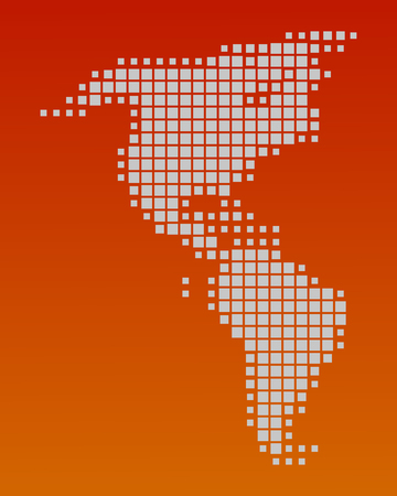 Map of Americaのイラスト素材