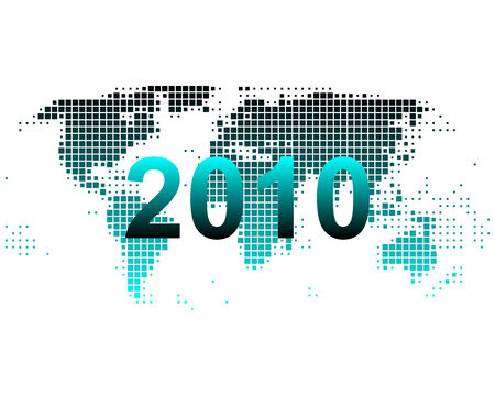 World map 2010のイラスト素材
