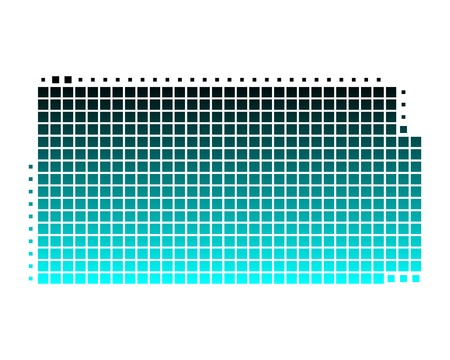 Map of Kansasのイラスト素材