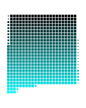 Map of New Mexicoのイラスト素材