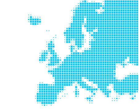 Map of Europeのイラスト素材