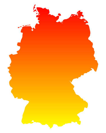 Map of Germanyのイラスト素材