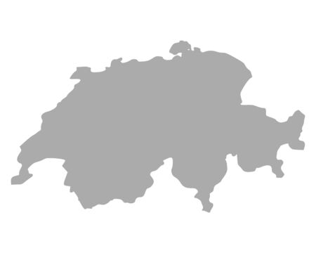 Map of Switzerlandのイラスト素材