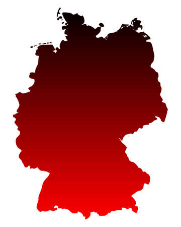 Map of Germanyのイラスト素材