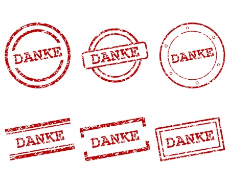 Danke stampsのイラスト素材
