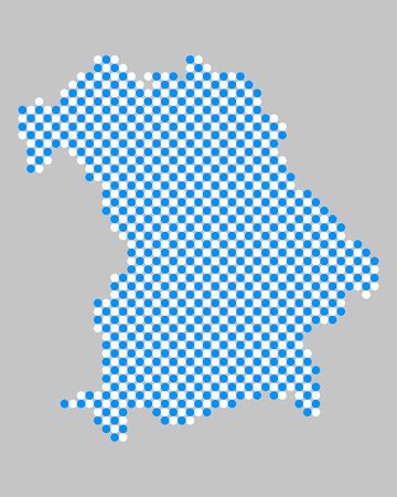 Map of Bavariaのイラスト素材