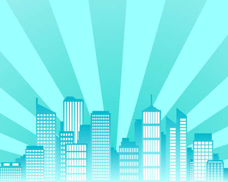 City skylineのイラスト素材