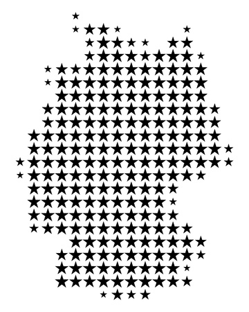 Map of Germanyのイラスト素材