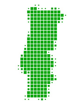 Map of Portugalのイラスト素材