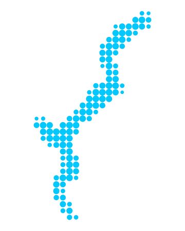 Map of Lake Maggioreのイラスト素材