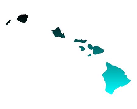 Map of Hawaiiのイラスト素材
