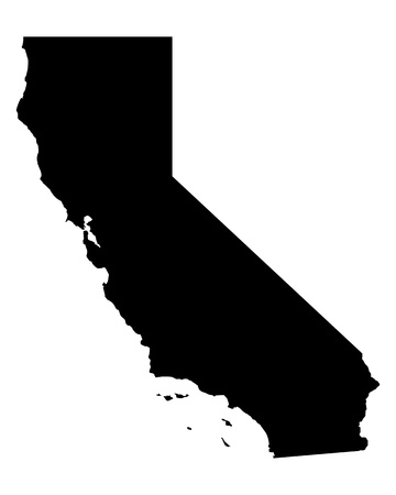 Map of Californiaのイラスト素材