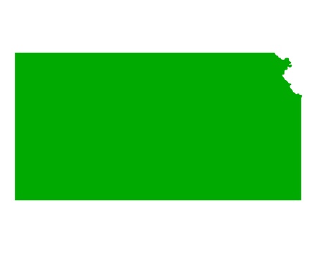 Map of Kansasのイラスト素材