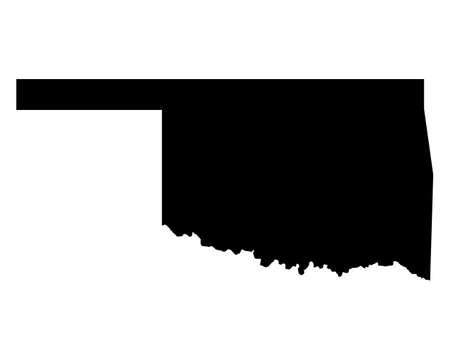Map of Oklahomaのイラスト素材