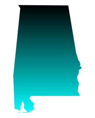 Map of Alabamaのイラスト素材