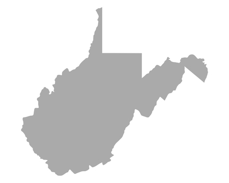 Map of West Virginiaのイラスト素材