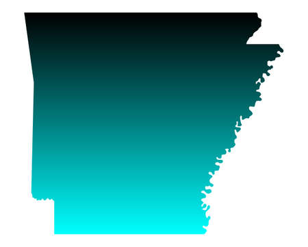 Map of Arkansasのイラスト素材