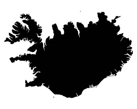 Map of Icelandのイラスト素材